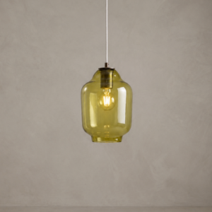 Lampa wisząca szklana BEE small oliwkowa LGH0062