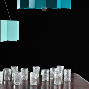 Lampa wisząca stalowa STAR big ciemnoturkusowa LGH0544