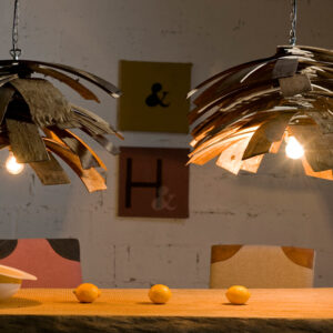 Lampa wisząca drewniana small SHINGLE LGH0240