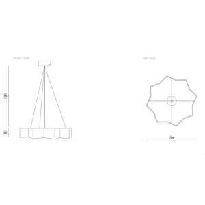 Lampa wisząca stalowa STAR ciemnoturkusowa LGH0534