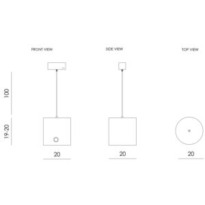Lampa wisząca szklana NEO I limonkowa LGH0421