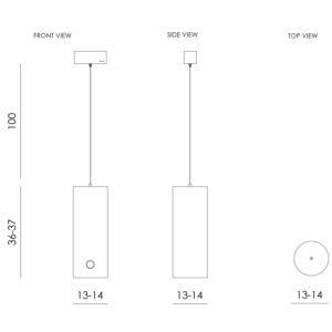 Lampa wisząca szklana NEO III limonkowa LGH0401