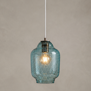 Glass pendant lamp BEE LGH0061 turquoise