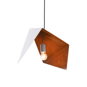 Lampa wisząca DUO BIRD II biało rdzawa LGH0643 - 1 - gie el
