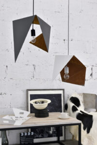 Lampa wisząca DUO BIRD II biało rdzawa LGH0643 - 10 - gie el