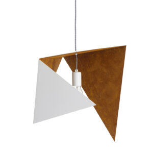 Lampa wisząca DUO BIRD I biało rdzawa LGH0642 - 1 - gie el