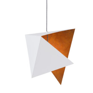 Lampa wisząca DUO BIRD I biało rdzawa LGH0642 - 5 - gie el