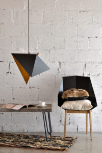 Lampa wisząca DUO BIRD I czarno rdzawa LGH0640 - 3 - gie el