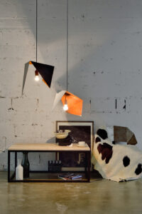 Lampa wisząca DUO BIRD I czarno rdzawa LGH0640 - 6 - gie el