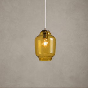 Glass pendant lamp small BEE LGH0060 honey