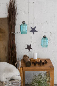 Lampa wisząca szklana BEE small turkusowa LGH0061 - 4 - gie el