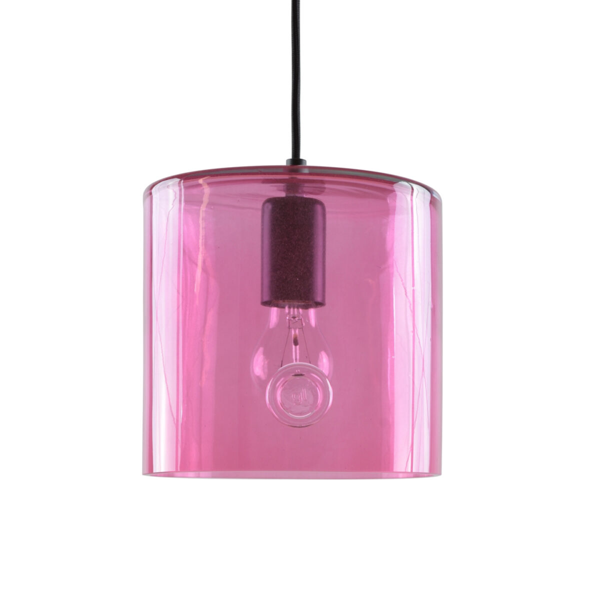 Lampa wisząca szklana NEO I różowa LGH0422 - 1 - gie el