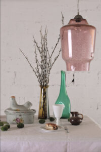 Lampa wisząca szklana BEE różowa LGH0491 - 3 - gie el