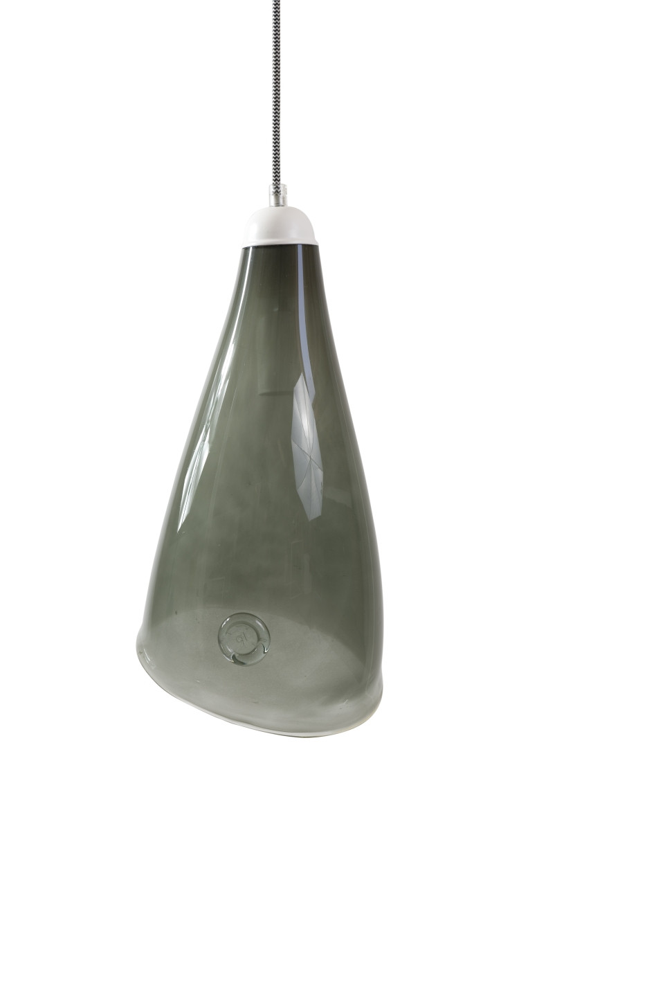 Lampa wisząca szklana HORN szara LGH0263 - 4 - gie el