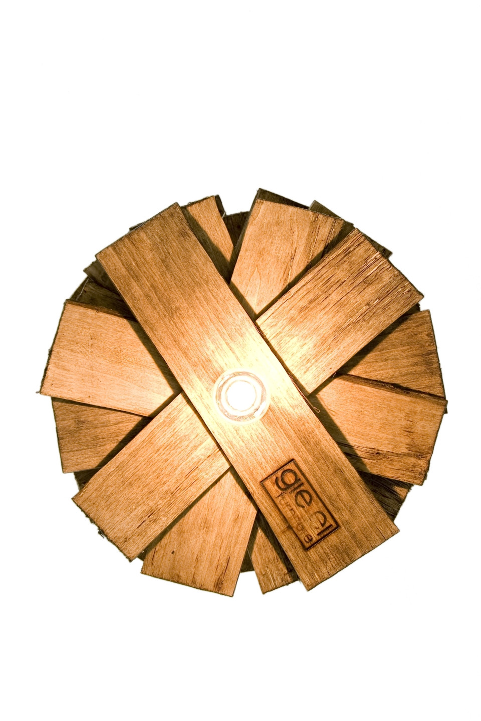 Lampa wisząca drewniana SHINGLE LGH0241 - 3 - gie el