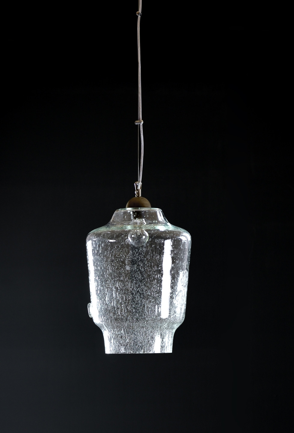 Lampa wisząca szklana BEE transparentna LGH0490 - 4 - gie el