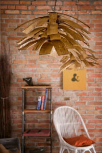 Lampa wisząca drewniana SHINGLE LGH0240 - 7 - gie el