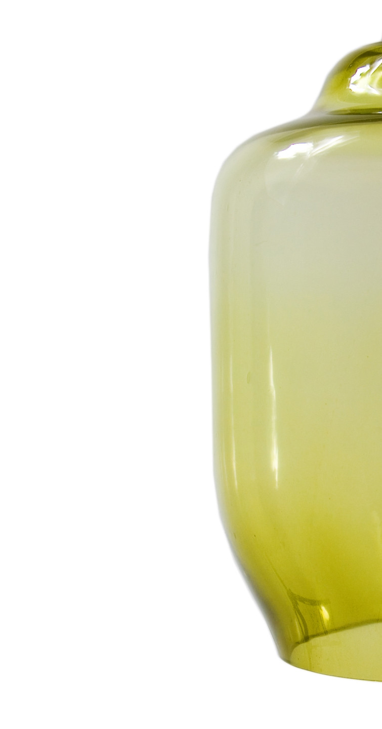 Lampa wisząca szklana BEE oliwkowa LGH0102 - 5 - gie el