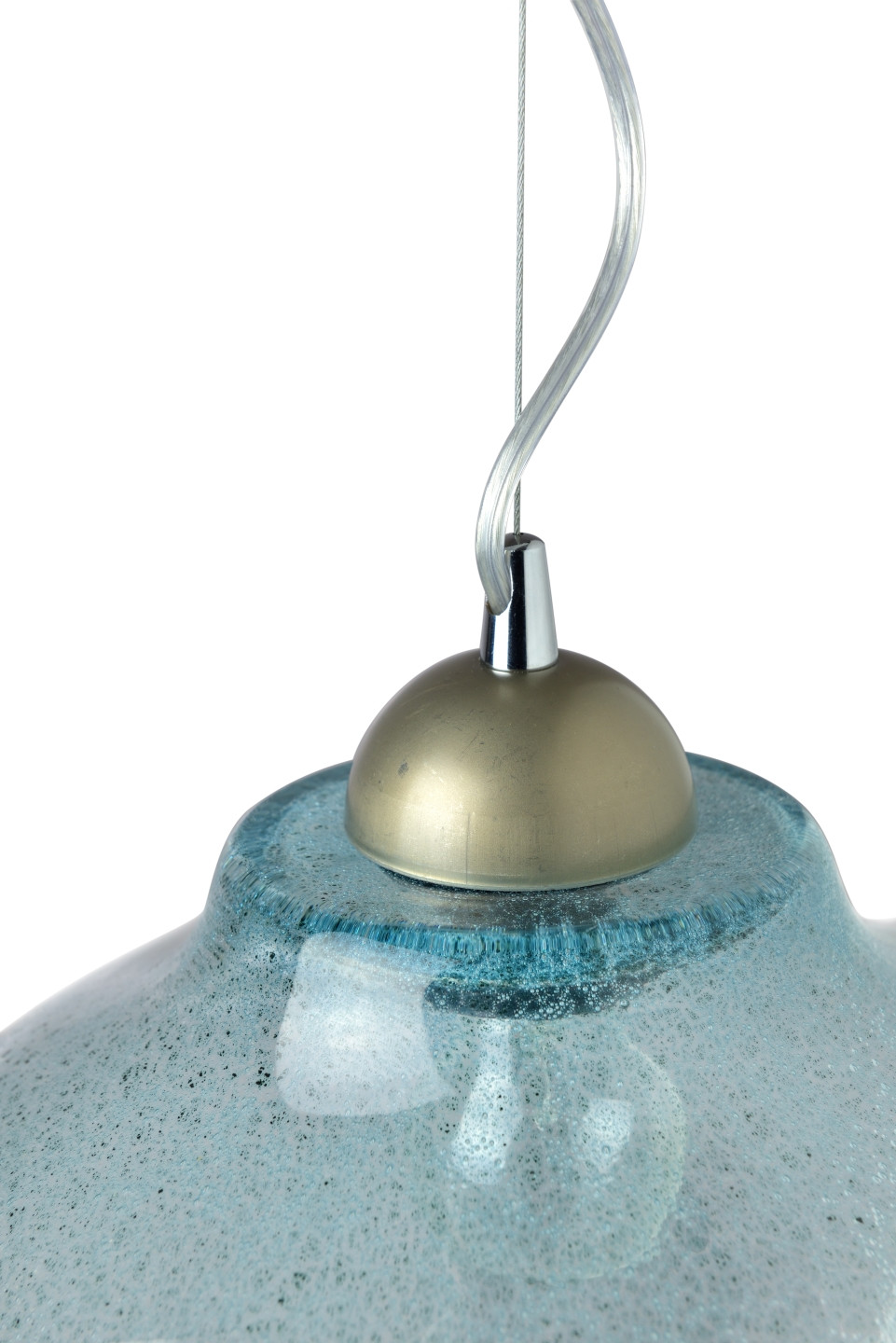 Lampa wisząca szklana BEE turkusowa LGH0101 - 3 - gie el
