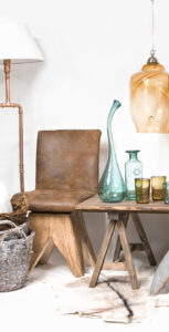 Miedziana lampa podłogowa z abażurem PORTAL II LGH0010 - 1 - gie el