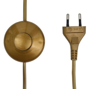 Miedziana lampa podłogowa z abażurem PORTAL II LGH0010 - 4 - gie el