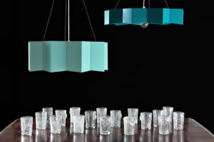 Lampa wisząca stalowa STAR big turkusowa LGH0543 - 2 - gie el