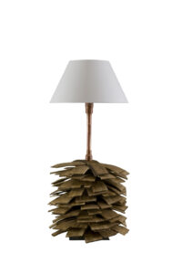 Lampa stołowa drewniana SHINGLE LGH0242 - 1 - gie el