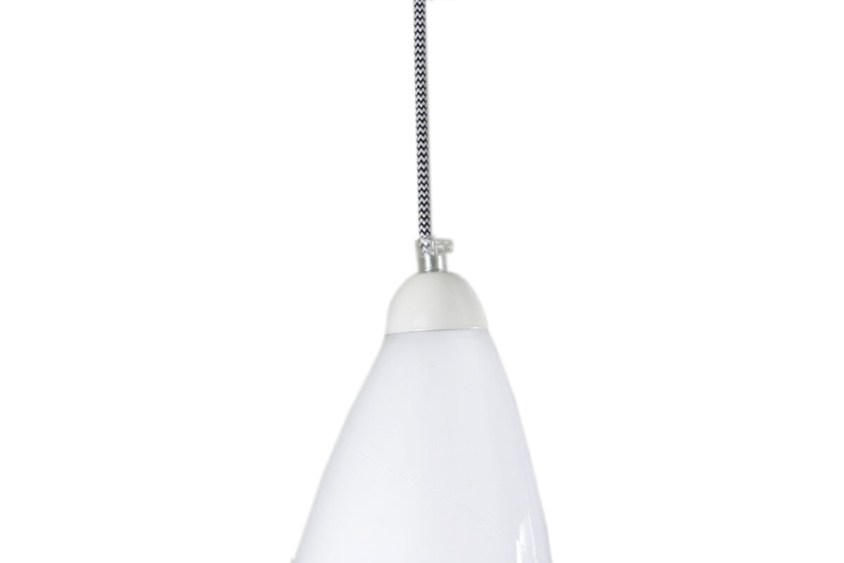 Lampa wisząca szklana HORN biała LGH0260 - 5 - gie el
