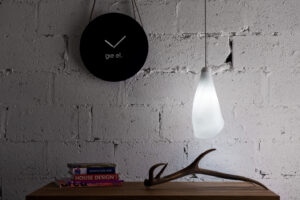 Lampa wisząca szklana HORN biała LGH0260 - 7 - gie el