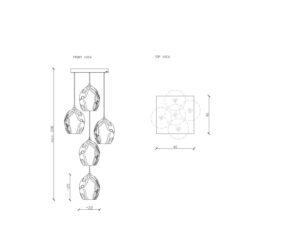 Żyrandol SPACE 5 LGH0720 - 1 - gie el