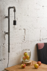 Lampa ścienna stalowa z rurek WAND czarna LGH0280 - 2 - gie el