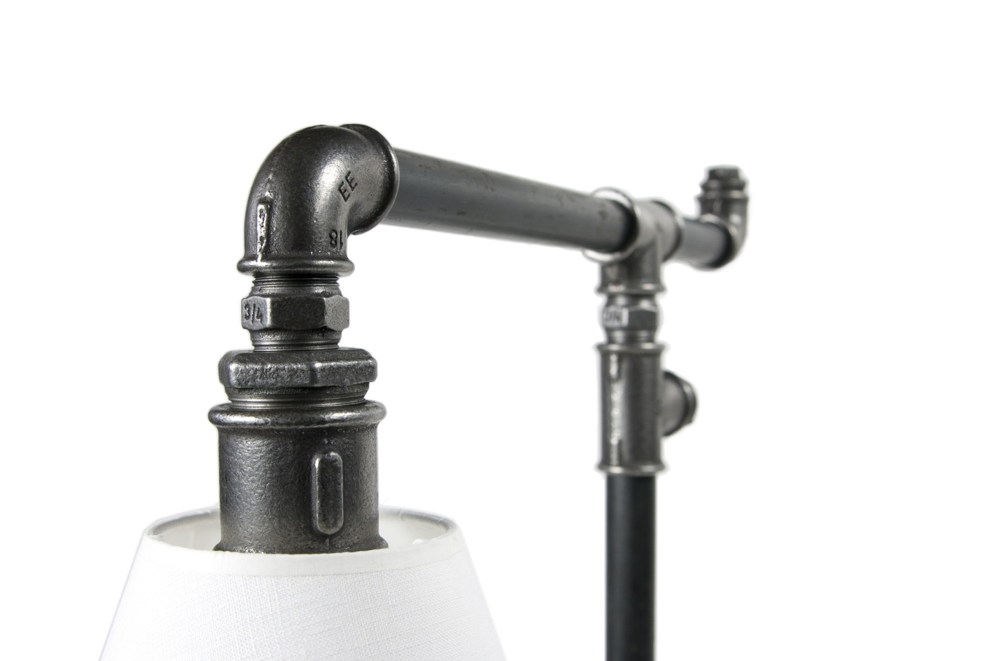 Lampa stołowa stalowa LANTERN czarna z abażurem LGH0080 - 4 - gie el