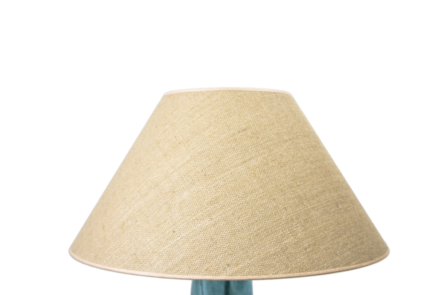 Lampa stołowa szklana turkusowa z abażurem BEE LGH0181 - 2 - gie el