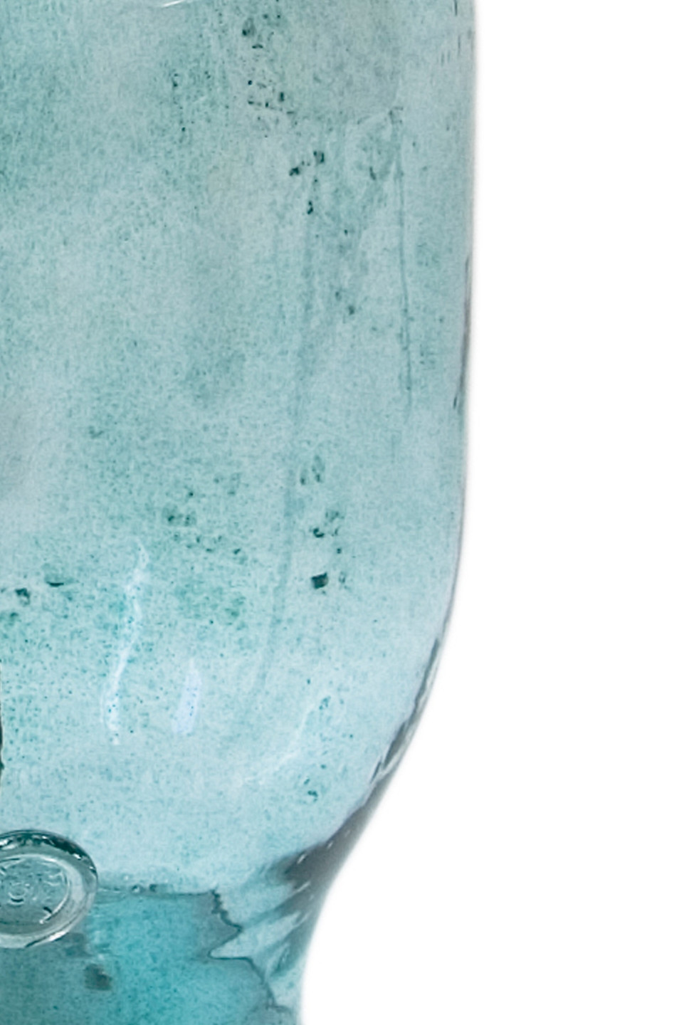 Lampa stołowa szklana turkusowa z abażurem BEE LGH0181 - 4 - gie el