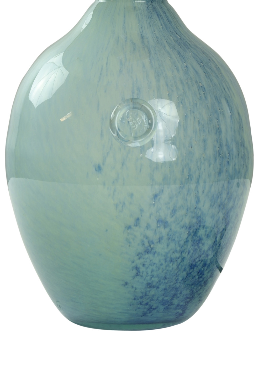 Lampa stołowa szklana turkusowo-zielona z abażurem RAFAELLO LGH0073 - 5 - gie el