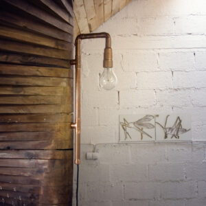 Lampa ścienna miedziana z rurek WAND LGH0270 - 2 - gie el