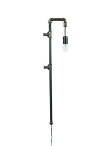 Lampa ścienna stalowa WAND z rurek czarna LGH0281 - 1 - gie el