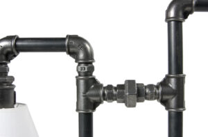 Lampa stołowa stalowa LANTERN czarna z abażurami LGH0090 - 3 - gie el