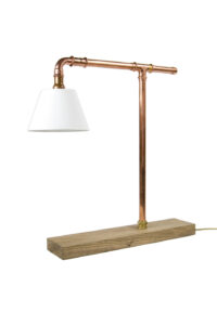 Lampa stołowa miedziana z rurek z abażurem LANTERN II LGH0040 - 1 - gie el