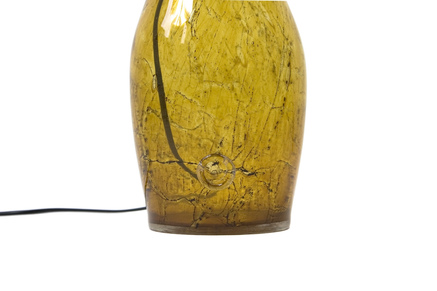 Lampa stołowa szklana miodowa z abażurem ANGEL LGH0170 - 3 - gie el