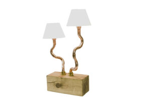 Lampa stołowa miedziana z abażurami BONZAI II LGH0210 - 1 - gie el