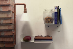 Lampa ścienna miedziana z rurek WAND z abażurem LGH0272 - 2 - gie el