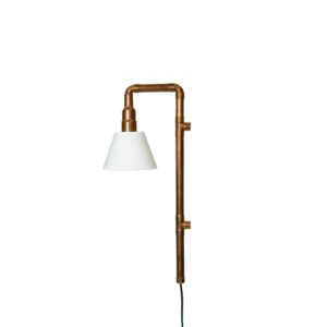 Lampa ścienna miedziana z rurek WAND z abażurem LGH0272 - 3 - gie el