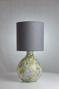 Lampa stołowa szklana z abażurem GALAXY II LGH0584 - 2 - gie el