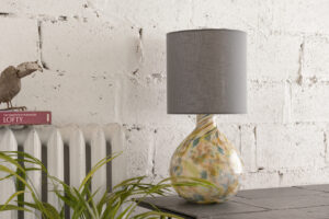 Lampa stołowa szklana z abażurem GALAXY II LGH0585 - 3 - gie el