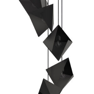 Żyrandol SPIRAL 5 czarny LGH0780 - 2 - gie el