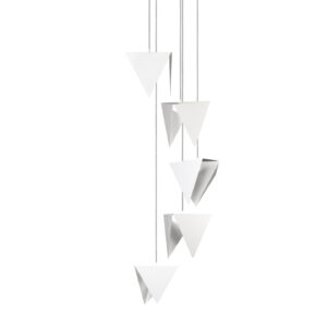 Żyrandol SPIRAL 5 biały LGH0790 - 4 - gie el