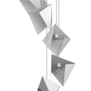 Żyrandol SPIRAL 5 biały LGH0790 - 5 - gie el