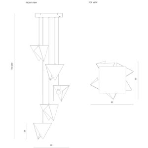 Żyrandol SPIRAL 5 biały LGH0790 - 7 - gie el