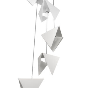 Żyrandol SPIRAL 5 biały LGH0790 - 9 - gie el